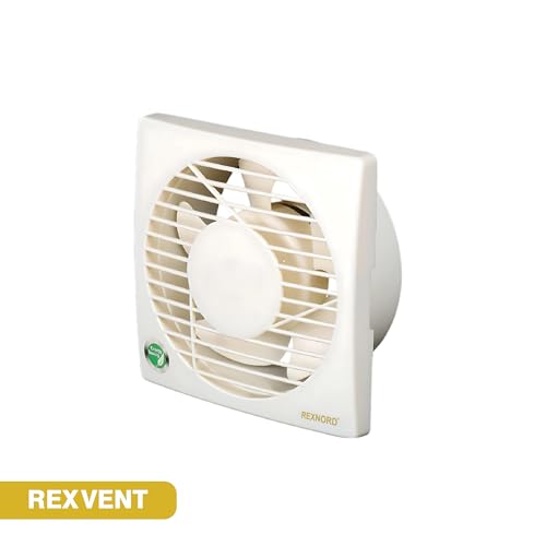 Image of REXNORD REXVENT 150mm(6 Inches) ABS Plastic Body, 8 Watts BLDC Exhaust fans for Bathroom, Kitchen & office, Compact, Moisture Protection, Highspeed, Silent Operations, 100% Copper Winding | Ivory