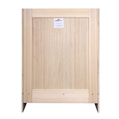 Design House 585000 Bath Shaker 2-Door Bathroom Vanity With Cultured Marble White Top, 4-Inch Centerset, Espresso, 2 Piece #TOP7