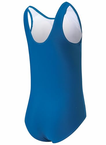 Image of One Piece Swimsuit for Girls 6-16 Years with Removable Chest Pad Quick Dry & Stretchy for Swim Team Beach