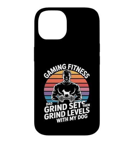 Gaming Fitness Dad Grind Set Then Level With My Dog �X�}�z�P�[�X iPhone 14 �p