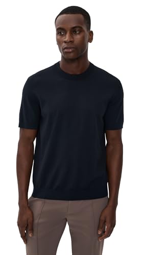Theory Men's Light Bilen Knit Soris Tee, Dark Eclipse, S | Amazon.com