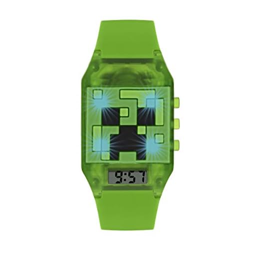 Minecraft Reloj para de Cuarzo con Correa en Goma MIN4014