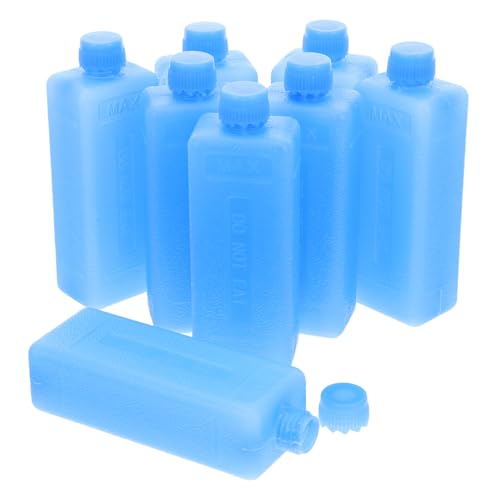 Pains de glace pour pique-nique et camping - 8 blocs de glace bleus compacts pour sac isotherme repas