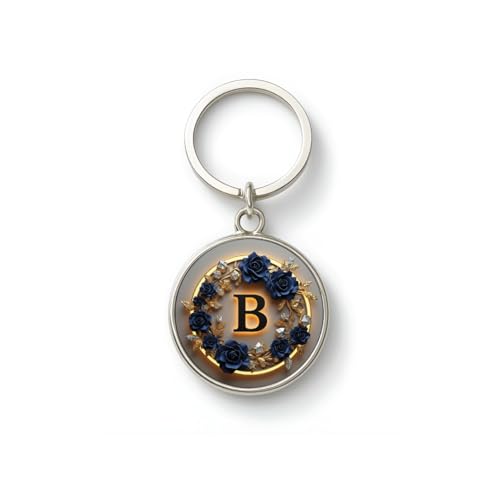 Image of magical gifts MG | Premium Alphabet & Initial Metal Keychain for Bags & Keys | Double-Sided | Personalized Initial Charm Keyring | Heavy-Duty Metal | Perfect for Gifting & Daily Use
