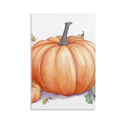 Impression sur toile citrouilles d'automne décoration murale maison