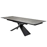 Unser extravaganter Esstisch mit einer Tischplatte aus italienischer Keramik sorgt für ein edles Ambiente in Deinem Esszimmer