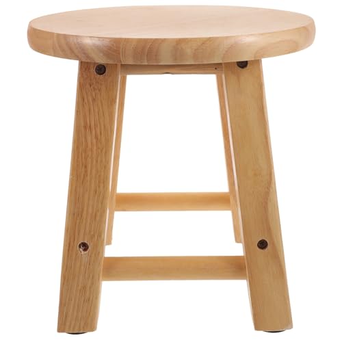 Tabouret en bois rustique maison avec pieds carrés de 25 cm