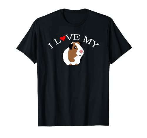 I Love Guinea Pig - Camiseta para amantes del conejillo de indias Camiseta