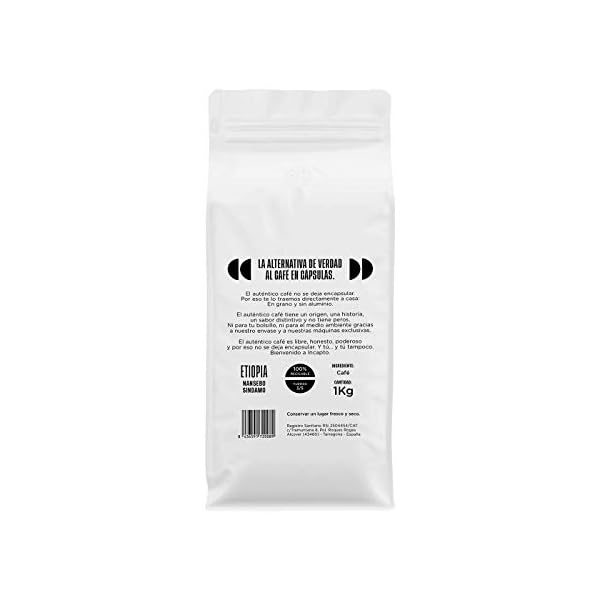 Incapto Café en Grano Natural - Café Especialidad | Café Etiopía Grano | Café en Grano Arábica 100% | +80 puntos SCA… - Imagen 3