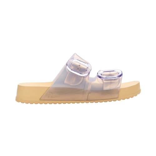 mini melissa Cozy Jelly Slides for Kids - Slip-on Jelly Shoes, Slip On Sandals for Girls, Open Toe Summer Shoes, Adjustable