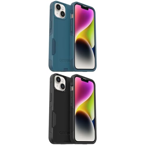 Coque iPhone 14 antichoc Otterbox Commuter fine et rigide avec grip lot de 2