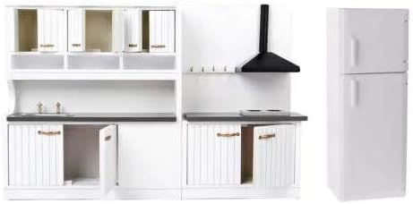 ミニチュアハウス キッチン ミニチュア家具キット 特価 シンクキャビネット ストーブキャビネット 冷蔵庫 素晴らしい装飾 カラフルなライフシーン ドールハウス 子供の日 家庭用コンパニオン ダイニングルーム 大人 子供 ルームボックス ギフト ハウスモデル クリスマス