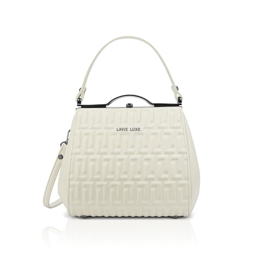 Image of Lavie Luxe Women's Fluffel Frame Satchel Handbag for Women | Satchel Bag for Work | Ladies purse | Stylish Shoulder Bag | Gift For Women