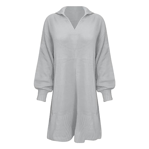 Robe mi-longue en laine tricotée stretch vêtement chaud hiver XXXL