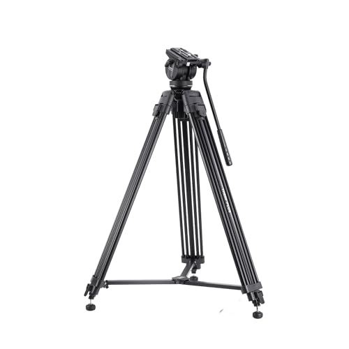Image of Simpex Tripod 650,Professional Heavy Duty Tripod with Upload Upto 15 kg, Comes with Carry Bag