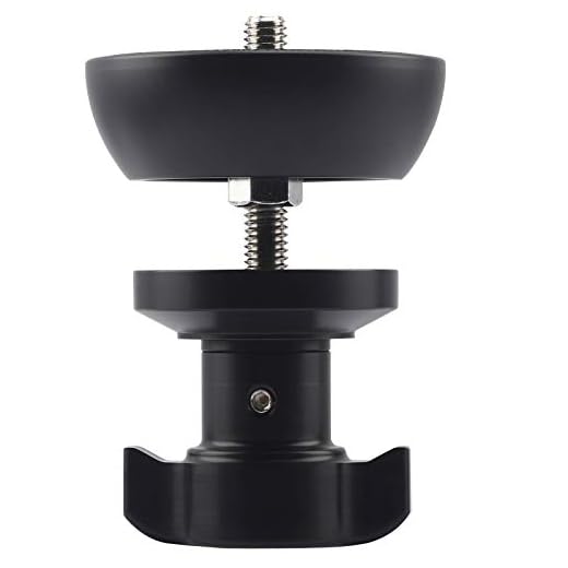 Haoge 75 mm Halbkugel-Schüssel-Adapter, Metall-Halbkugel-Flach-zu-Schüssel-Adapter, konvertiert Videoschüssel-Stativ und Flüssigkeitskopf mit 3/8-Zoll-Schrauben für Manfrotto 501/502/504
