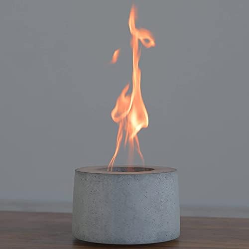 colsen Tabletop Rubbing Alcohol Fireplace Indoor Outdoor Fire Pit Portable Fire Concrete Bowl Pot Fireplace