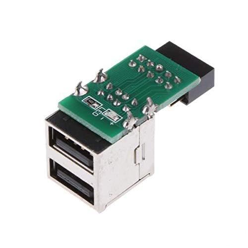 2X Mainboard 9Pin to Dual Usb2.0 Female Pin Header Expansion Card Panel|Computers/Tablets & Networking | Computer Cables & Connectors | USB Cables, Hubs & Adapters-image-11