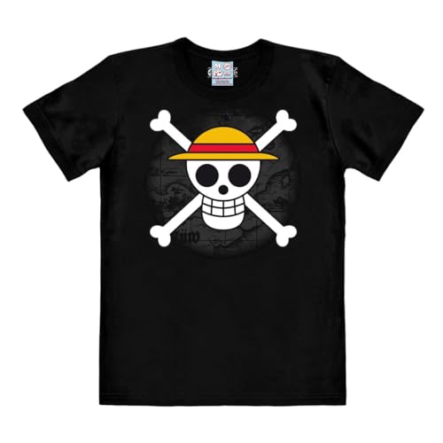 Logoshirt® Manga I One Piece I Pirati I Skull Logo I Maglietta I T-Shirt Stampate I Donna e Uomo I Nero I Design Originale su Licenza I Taglia M