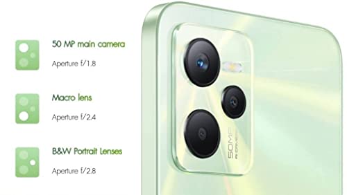 Realme C35 128Gb 4Gb Ram Factory Unlocked (Gsm Only | No Cdma - Not Compatible With Verizon/Sprint) | Bundle W/Fast Car Charger - Glowing Green #TOP3