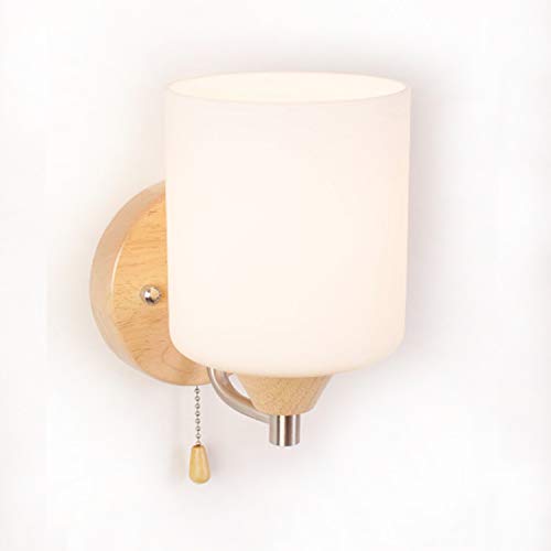 Preisvergleich Produktbild Wandleuchte Massivholz-LED-Wand-Laterne Einfacher Massivholz mit Schalter Wandleuchte Wandleuchte, Schlafzimmer Nacht Aisle Wohnzimmer Fixture Dekorative Wandleuchte