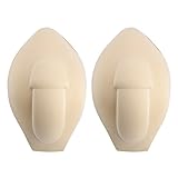 iEFiEL 1/2 Pcs Herren Penis Vergrößern Bulge Pouch Beutel Push up Pad 3D Einlage Schutz gegen Stoßen Abnehmbare Unterhose Slip Innen Pads Schoner Shapewear Badehose B Nackt One Size