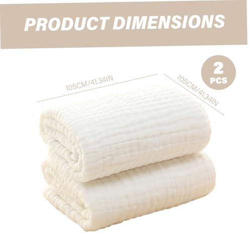Toalla de bebé de algodón suave de 41 x 41 cm pack de 2 unidades para baño de recién nacidos 3
