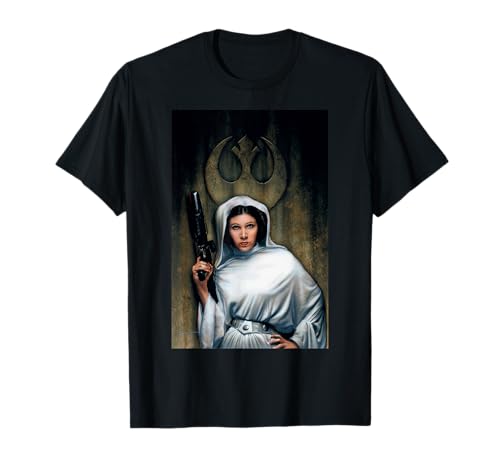 Star Wars Princess Leia Rebel Painted Portrait T-Shirt