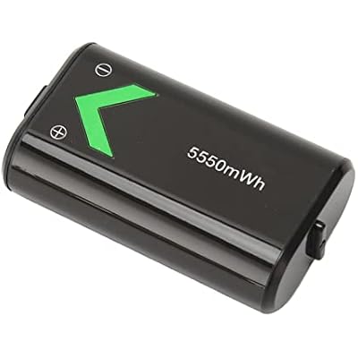 EIMSOAH Controller Battery Pack 5550mAh High Capacity Rechargeable Battery Pack for One Series Safe Charging for Gamers ABS Black
