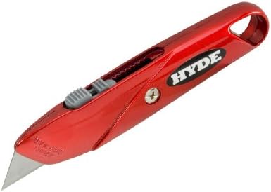 Hyde Tools 42074 Top Slide Utility Knife, Red (Mini Card Packaging)