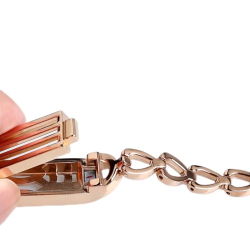 NAHAI Compatible Fitbit Flex 2 Bands Bracelet, Adjustable Replacement Metal Bangle Newest Unique Magnetic Adsorption Switch Design Wristband with Diamond for Fitbit Flex 2