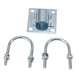 Marhynchus Antennenmastrohrhalterung Aluminiumlegierung Antenne Masthalterungshalterung Aluminium...