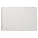 Heartfelt Inspirational Compact Journal Notebook for Women Never Give Up Coral Poppies, 240 Lined Pages, Faux Leather, 7.2
