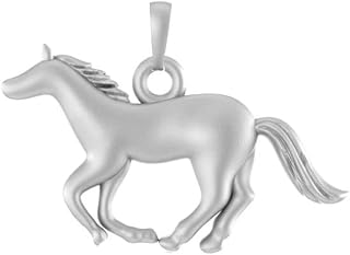 Strength Symbolic Horse Pendant Pure Silver Horse to represent strength and power-B0DFQ9KY1F