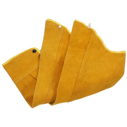 Manguito para soldador térmico de piel de vaca, funda ligera y resistente de un par