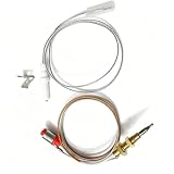 Tidgel Thermoelement und Elektrodenkabel Set für Gasherd, Präzise Temperaturerkennung, Hitzebeständiges Messing, Einfache Installation, Set