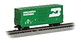 Bachmann Trains - HI-Cube Box CAR - Burlington Northern #281460 - N Scale Silver