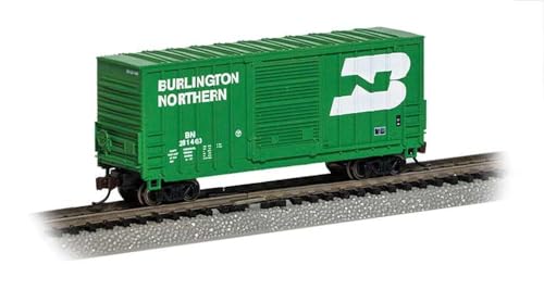 Bachmann Trains - HI-Cube Box CAR - Burlington Northern #281460 - N Scale Silver