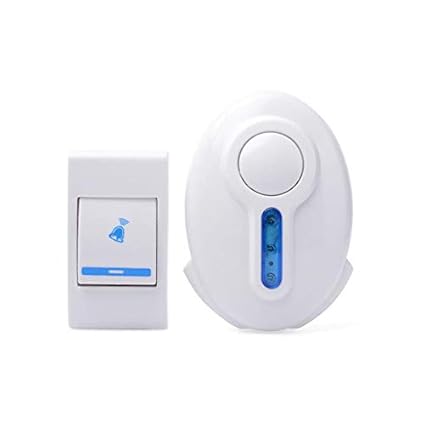 Wireless Remote Control Plastic Door Bell (Colour and Design May Vary)