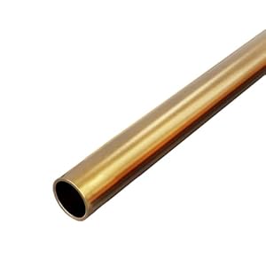 Generisch 2 Stück H62 Messingrohr 8-15mm