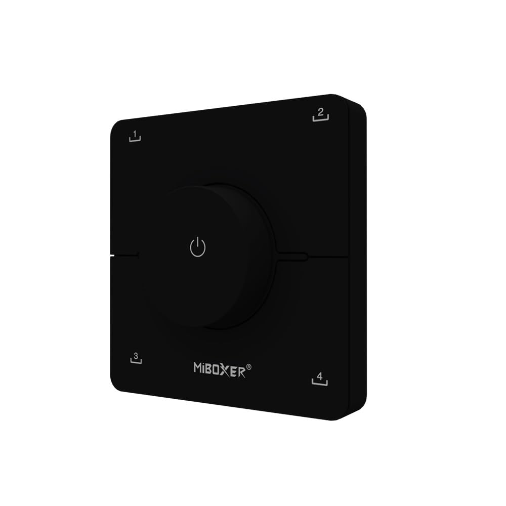 LGIDTECH K0 K0-B - Mando a distancia giratorio CCT, compatible con Miboxer FUT035 FUT035S+ FUT019, etc. (negro)