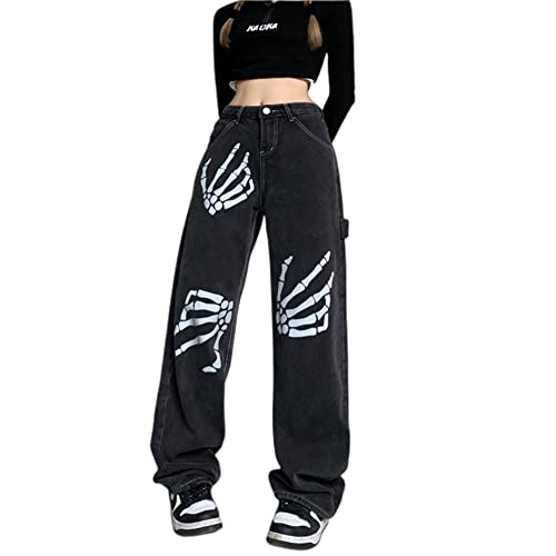 MAEHARRT Y2k Goth Cargo Pants Gothic Punk Hip Hop Low Rise Cargo Pants Harajuku Cargo Pants Women Baggy Y2k Streetwear