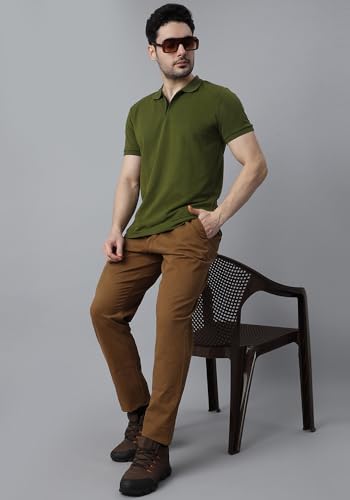 Image of Wear Your Opinion Solid Cotton Rich Polo T Shirt | Collar Tshirts | Half Sleeves | Plain-Regular Fit (Available in Plus Size)
