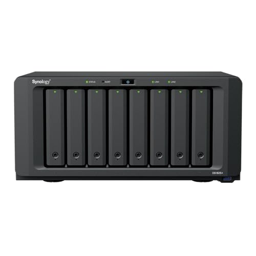 SYNOLOGY DS1825+ – NAS à 8 Baies avec Port 2,5 GbE, Extensible jusqu'à 18 Baies