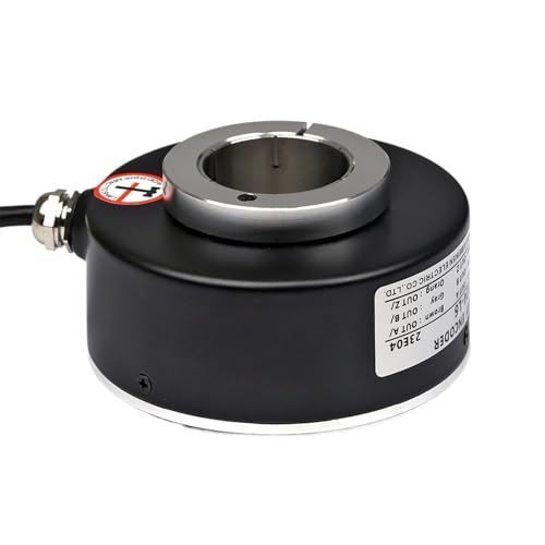 Industrial Photoelectric Rotary Encoder 100MMOD with 30/45MM Through-Hole Shaft Incremental Rotary Endcoder 100~5000PPR(1024 PPR,30MM Shaft_Complementary Output)
