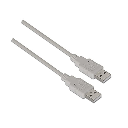 AISENS A101-0021 - Cable USB 2.0 DE 1 m para Carcasa Externa, Color Beige