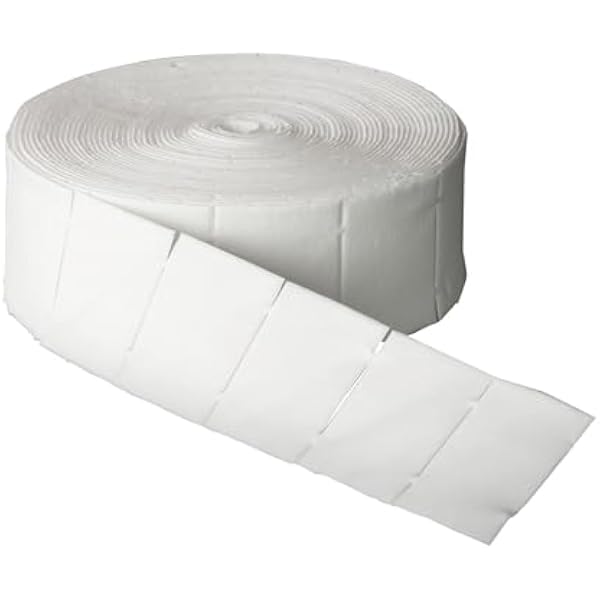 INLAQ® Zelletten 250 sztuk | Bezpyłowe płatki kosmetyczne do stylizacji paznokci żelowych i akrylowych - grube i estetyczne 8-warstwowe waciki (1x 250 sztuk)