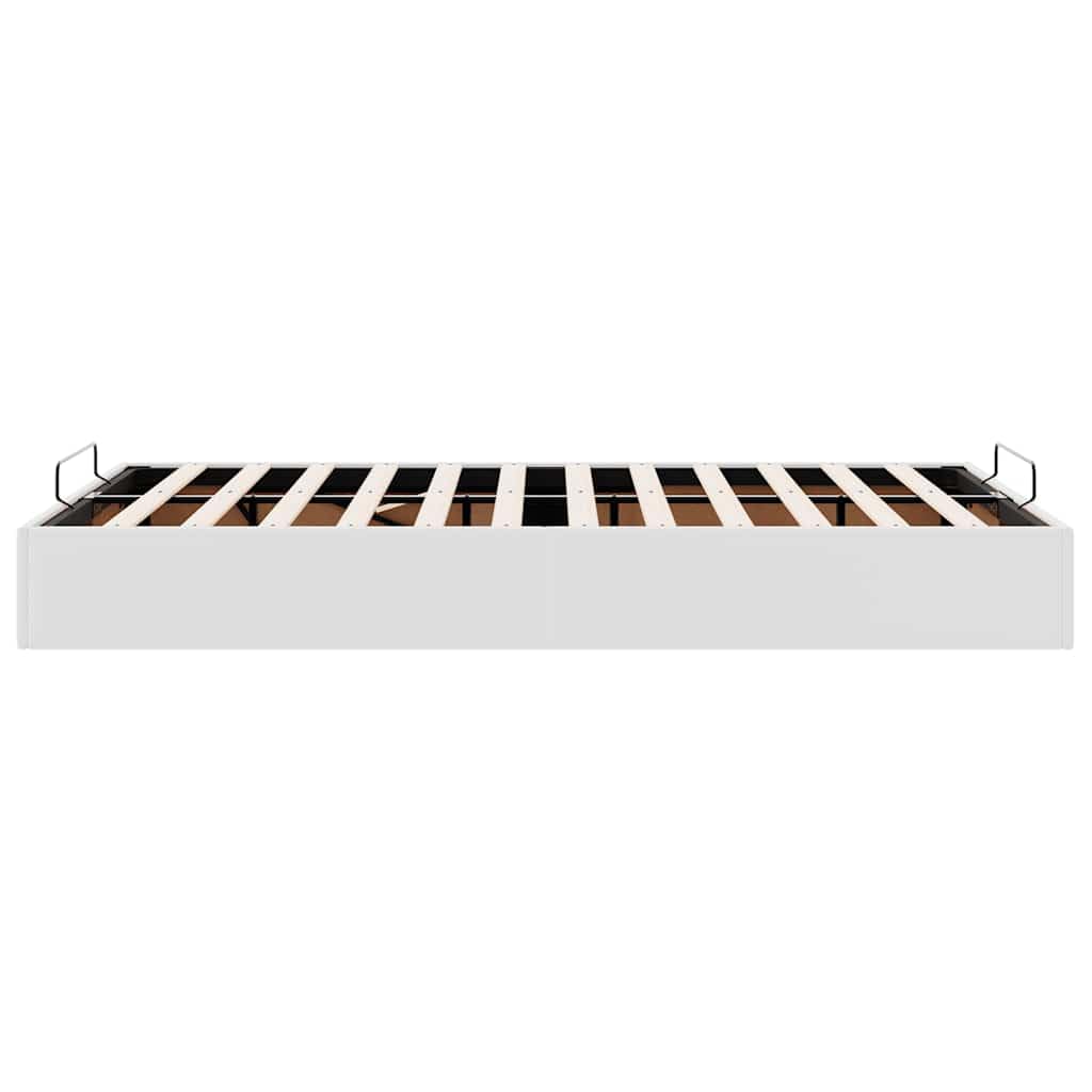 Cama tapizada 120x200 cm Cama Canape 120x200 cm Cama con canapé abatible hidráulico Cama Juvenil-Blanco-120 x 200 cm