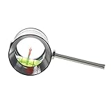 Archery Compound Bow Sight Scope Single Pin Sight 4X 6X 8X Magnification Lens Optical Fiber Sight Arrow Aluminum Sight for Compound Bow Hunting Accessory (Silver, 8X ID28)