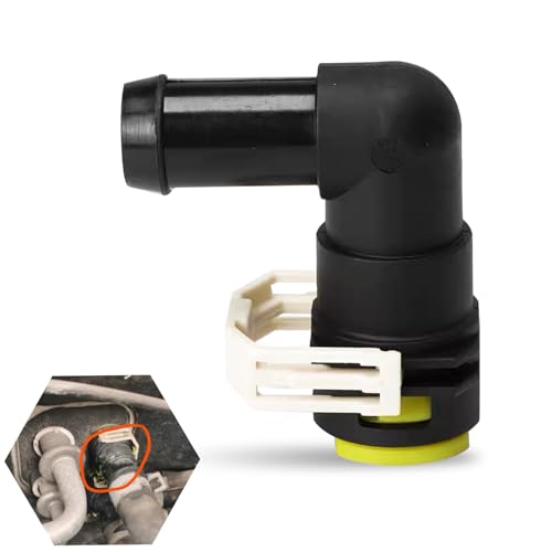 ANYHUT 1PC Cooling System Hose Connector, OEM Replacement #B37F61240, Fits 2007-2013 CX - 7, CX-9 Models (Black)